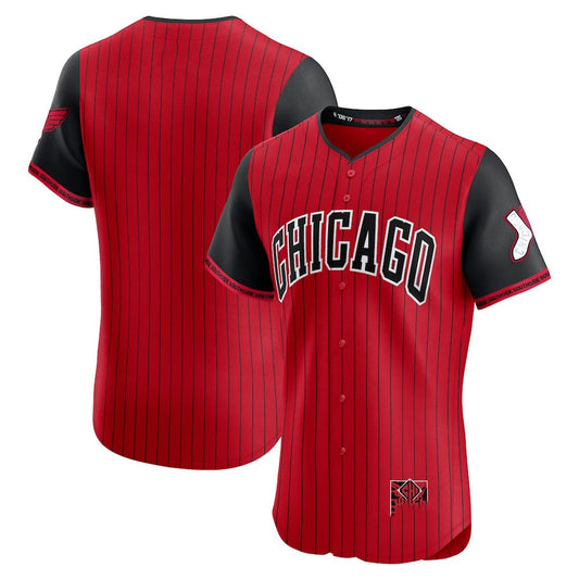 Chicago White Sox 2025 City Connect Elite Jersey - Red/Black Stitched Baseball Jersey