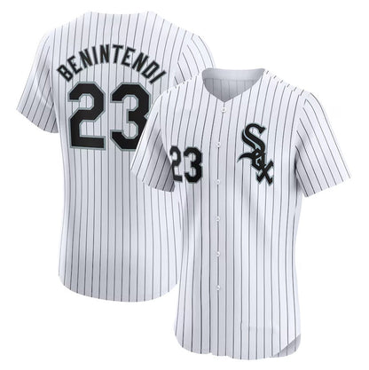 Chicago White Sox #23 Andrew Benintendi Home Elite Player Jersey - White Stitched Baseball Jersey