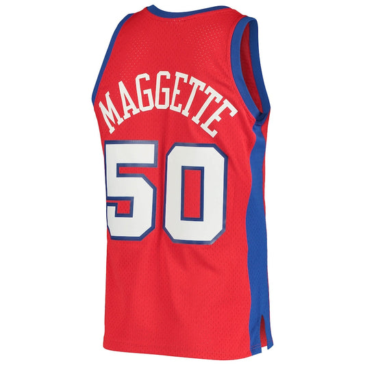 LA.Clippers #50 Corey Maggette Mitchell & Ness 2004-05 Hardwood Classics Swingman Jersey  Red Stitched American Basketball Jersey