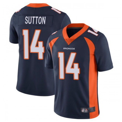 D.Broncos #14 Courtland Sutton Player Navy Limited Football Jerseys