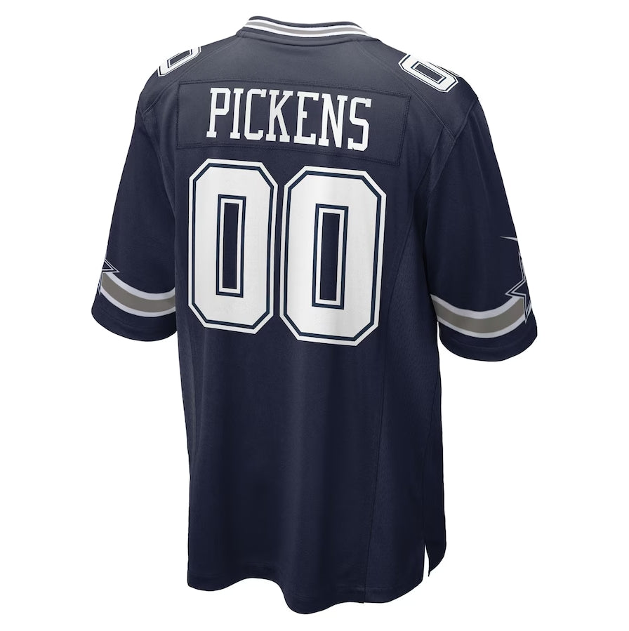 D.Cowboys #00 George Pickens Navy Game American Football Jersey