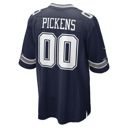 D.Cowboys #00 George Pickens Navy Game American Football Jersey