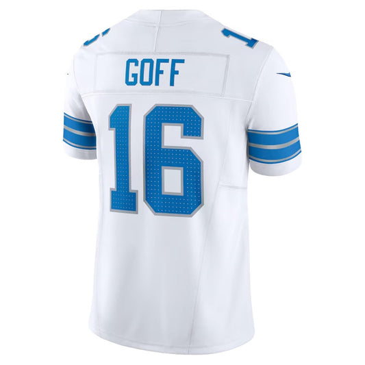 D.Lions #16 Jared Goff White Vapor F.U.S.E. Limited American Football Jerseys