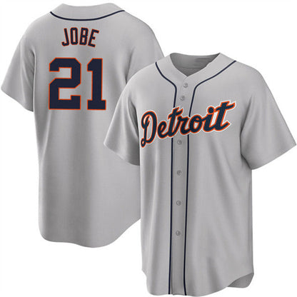 Detroit Tigers #21 Jackson Jobe Gray Cool Base Stitched Baseball Jersey