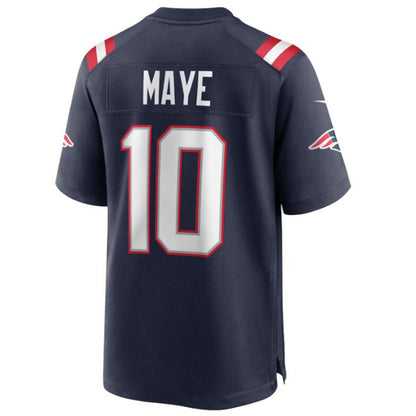 NE.Patriots #10 Drake Maye Navy Vapor F.U.S.E. Limited Jersey Stitched American Football Jerseys