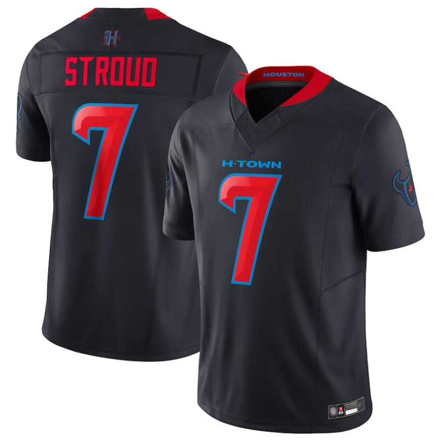 H.Texans #7 C.J.Stroud Player Navy Vapor F.U.S.E. Limited Football Jerseys