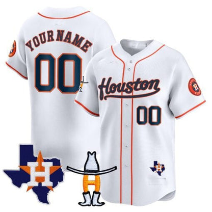 Custom Houston Astros Rodeo Patch Vapor Premier Limited ¨C All Stitched Baseball Jersey