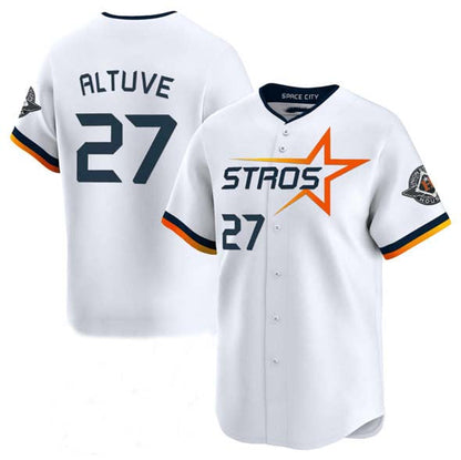 Houston Astros #27 Jose Altuve White 2025 City Connect Limited Stitched Baseball Jersey