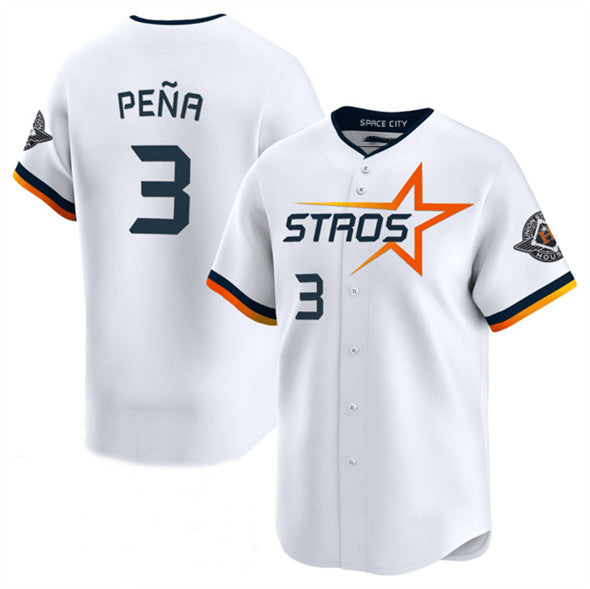 Houston Astros #3 Jeremy Pena White 2025 City Connect Limited Stitched Baseball Jersey