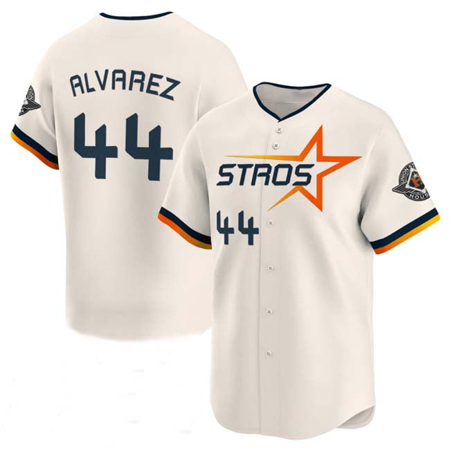Houston Astros #44 Yordan Alvarez Cream 2025 City Connect Limited Stitched Baseball Jersey