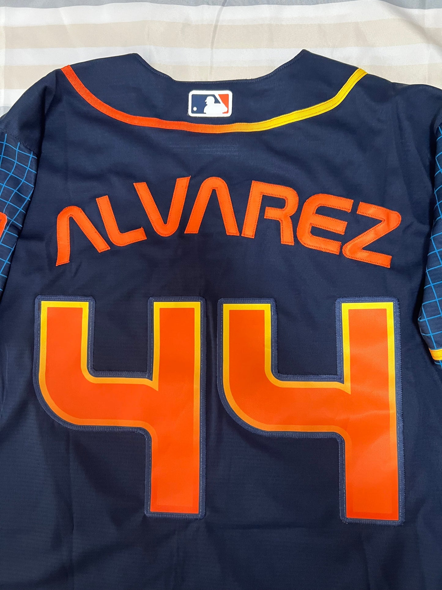 Baseball Jerseys New Houston Astros 44 Yordan Alvarez Navy Stitched 2022 Space City Connect Jerseys