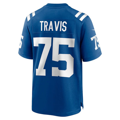 IN.Colts #75 Jalen Travis Royal Team Game American Football Jerseys