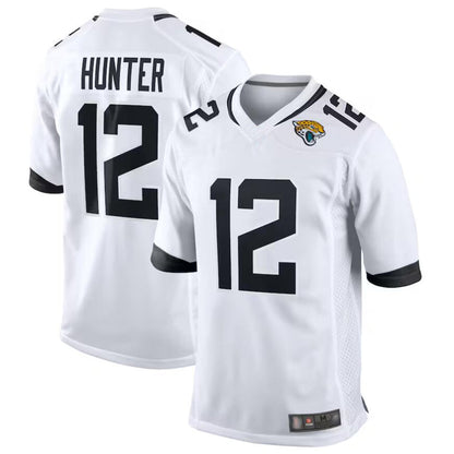 J.Jaguars #12 Travis Hunter Player White Replica Game Football Jerseys