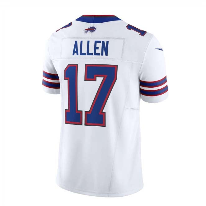 B.Bills #17 Josh Allen White Vapor F.U.S.E. Limited Jersey ¨C Home American Football Jerseys