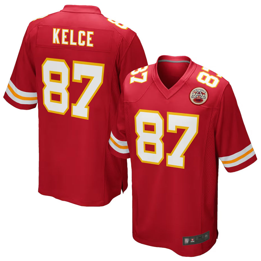 KC.Chiefs #87 Travis Kelce Player Red Team Color Game Football Jerseys