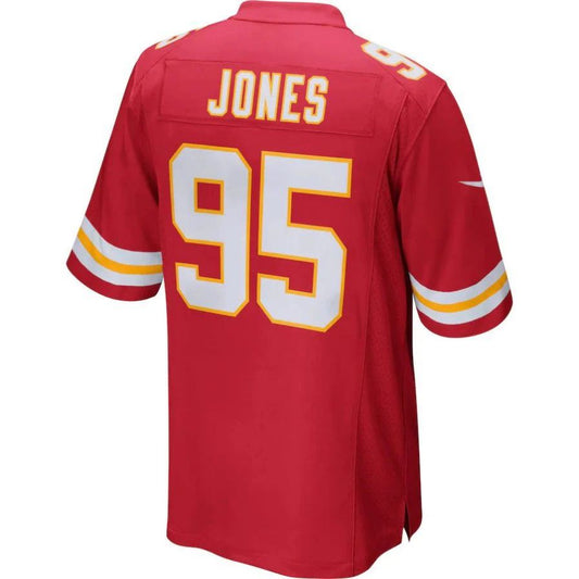 KC.Chiefs #95 Chris Jones Red Vapor F.U.S.E. Limited Jersey Stitched American Football Jerseys