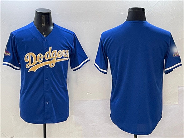 Los Angeles Dodgers Blank Royal 2025 Gold Collection Limited Stitched Baseball Jersey