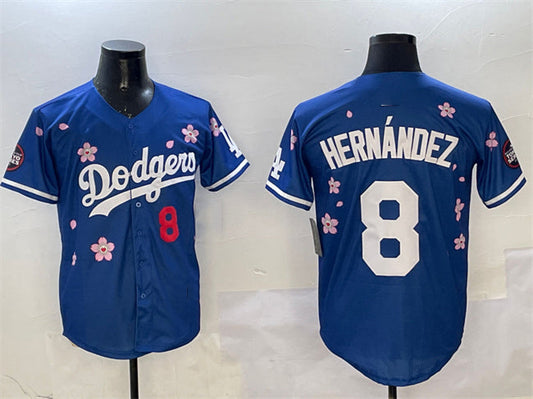 Los Angeles Dodgers #8 Enrique Hernandez Royal 2025 Tokyo Series Limited Stitched Baseball Jersey