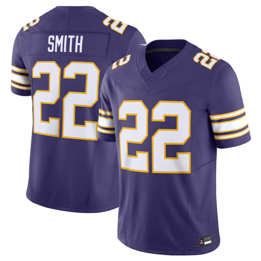 MN.Vikings #22 Harrison Smith Purple Vapor F.U.S.E. Limited Jersey Stitched American Football Jerseys