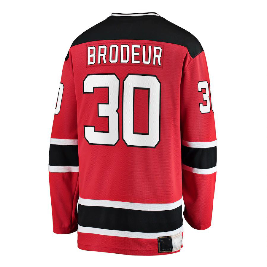 NJ.Devils #30 Martin Brodeur Fanatics Branded Premier Breakaway Retired Player Jersey  Red Stitched American Hockey Jerseys