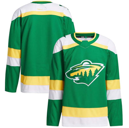 M.Wild 2023-24 Alternate Primegreen Authentic Jersey ¨C Green Stitched American Hockey Jerseys