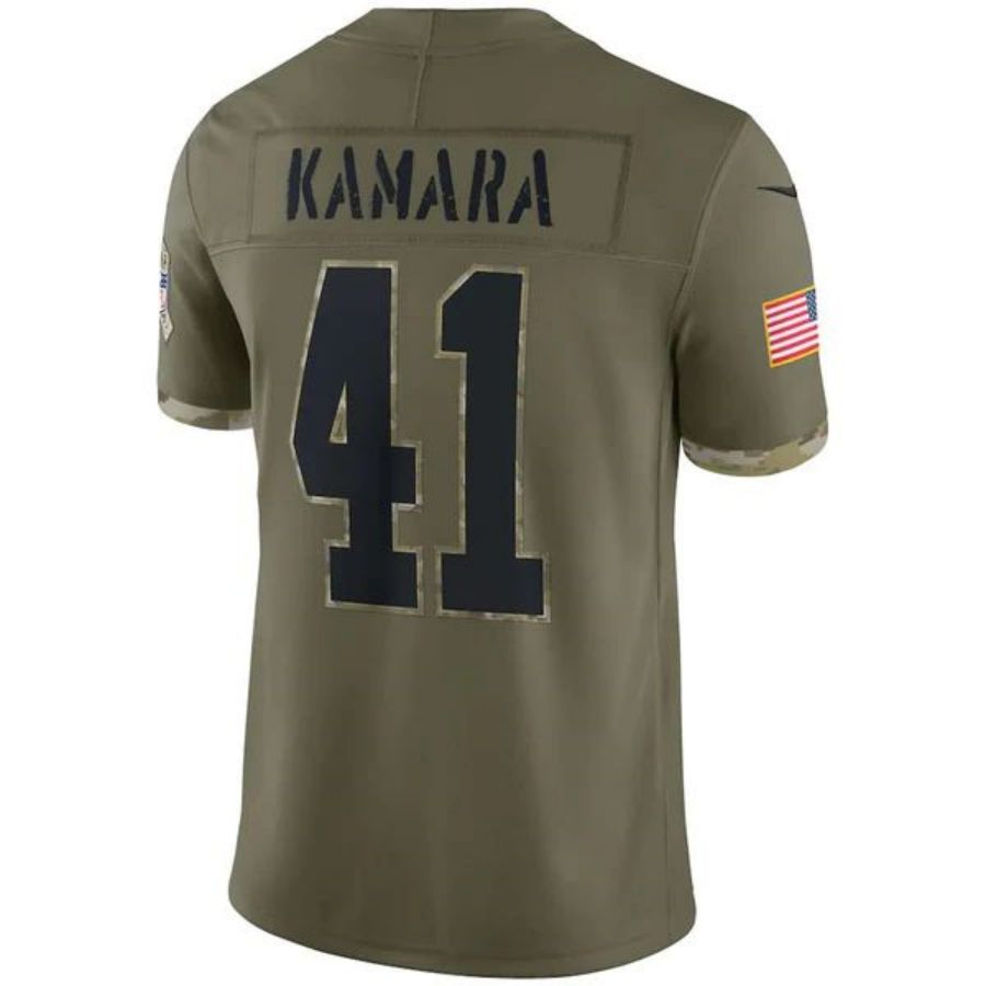 NO.Saints #41 Alvin Kamara Olive Vapor F.U.S.E. Limited Jersey Stitched American Football Jerseys