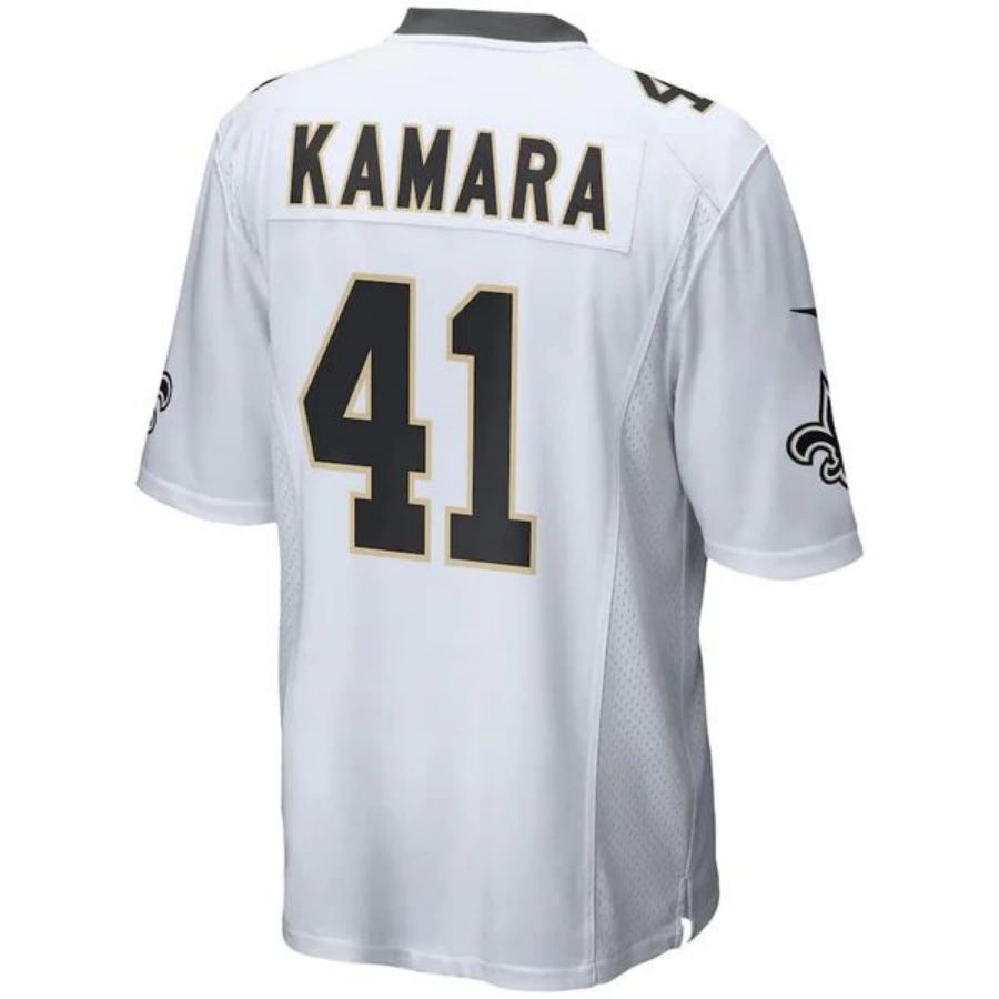 NO.Saints #41 Alvin Kamara White Vapor F.U.S.E. Limited Jersey Stitched American Football Jerseys