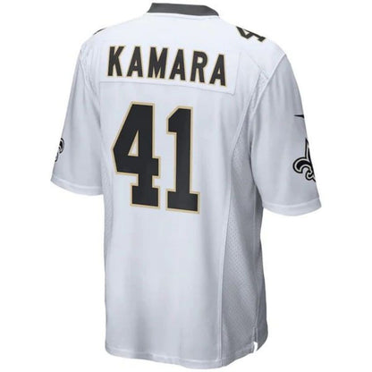 NO.Saints #41 Alvin Kamara White Vapor F.U.S.E. Limited Jersey Stitched American Football Jerseys