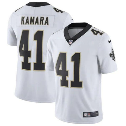 NO.Saints #41 Alvin Kamara White Vapor Untouchable Limited Football Jerseys