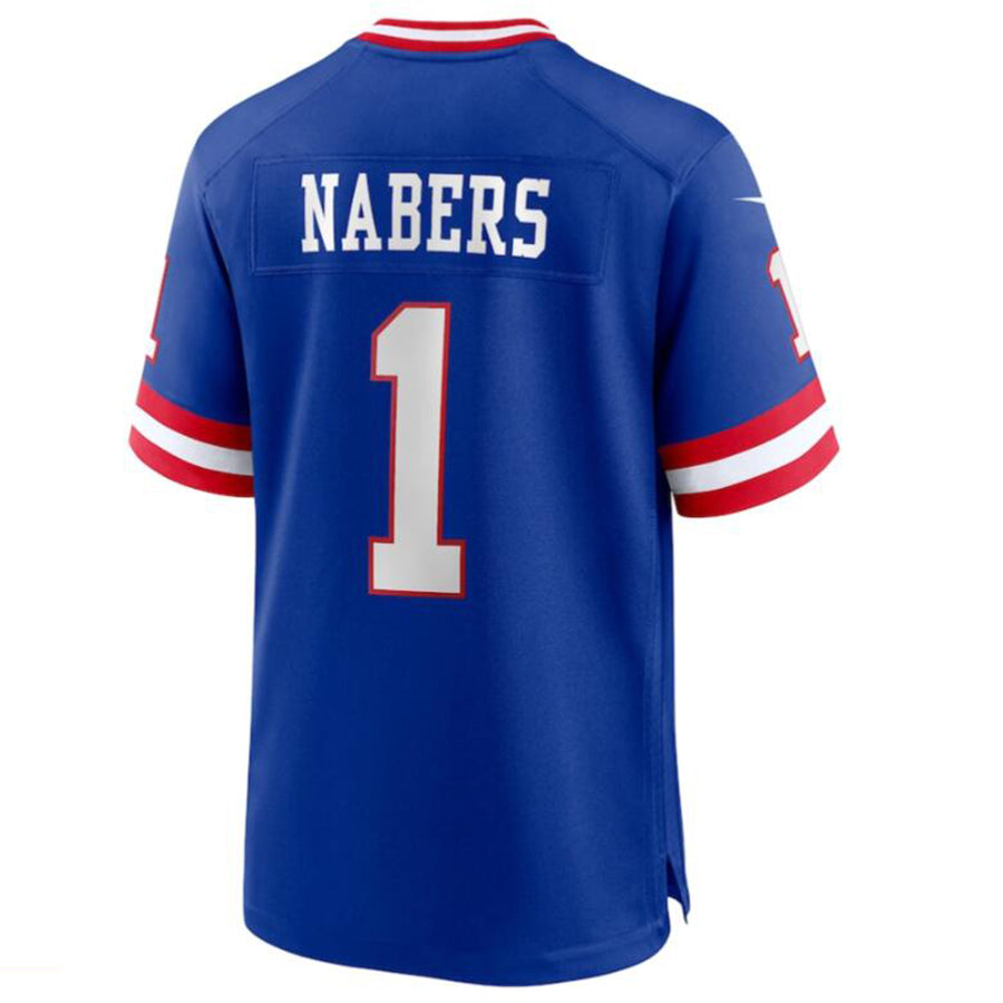 NY.Giants #1 Malik Nabers Century Royal Vapor F.U.S.E. Limited Jersey Stitched American Football Jerseys