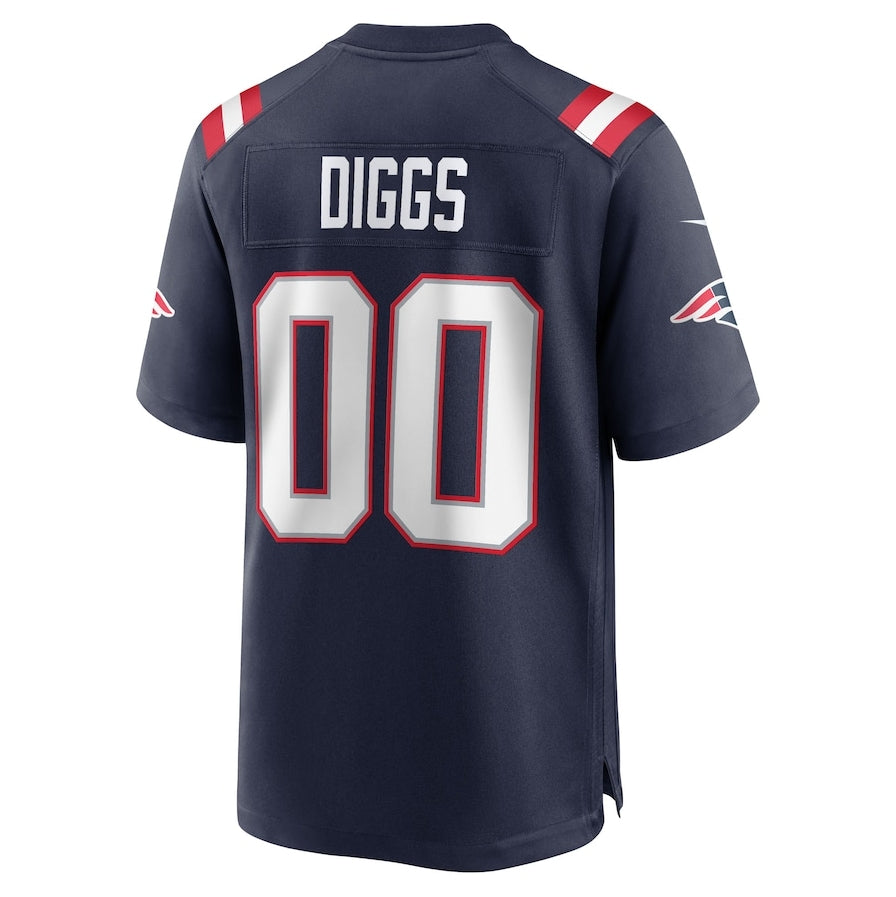 NE.Patriots #00 Stefon Diggs Navy Game Stitched American Football Jerseys
