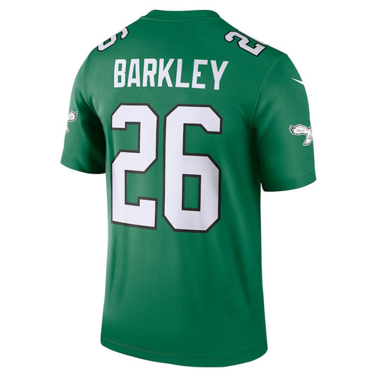P.Eagles #26 Saquon Barkley Kelly Green Alternate Legend American Football Jerseys