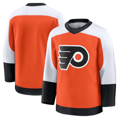 P.Flyers Fanatics Home Premium Jersey - Burnt Orange Stitched American Hockey Jerseys