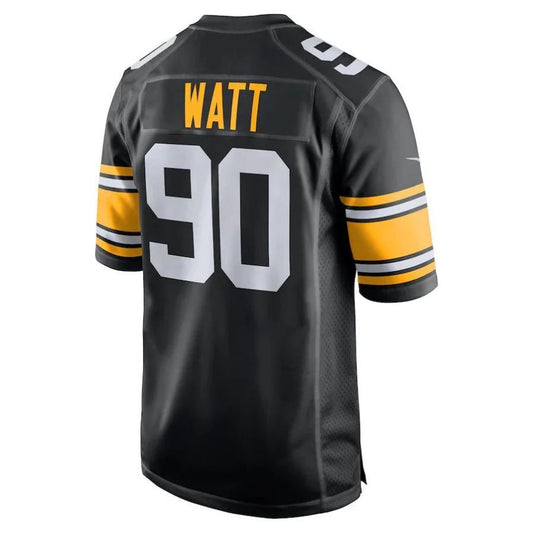 P.Steelers #90 T.J. Watt Black Vapor F.U.S.E. Limited Jersey Stitched American Football Jerseys