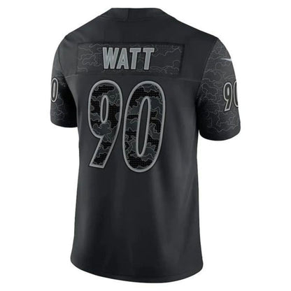 P.Steelers #90 T.J. Watt Black Vapor F.U.S.E. Limited Jersey Stitched American Football Jerseys