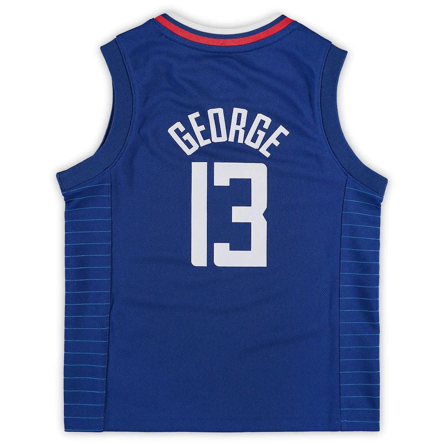 LA.Clippers #13 Paul George Preschool 2020-21 Fast Break Replica Jersey  Icon Edition Royal Stitched American Basketball Jersey