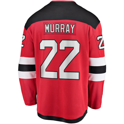 NJ.Devils #22 Ryan Murray Fanatics Branded Youth Breakaway Player Jersey Red Stitched American Hockey Jerseys