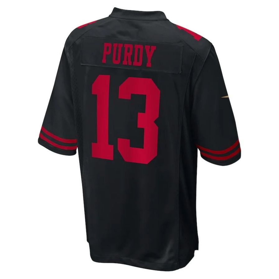 SF.49ers #13 Brock Purdy Tundra Black Vapor F.U.S.E. Limited Jersey Stitched American Football Jerseys