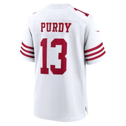 SF.49ers #13 Brock Purdy Tundra White Vapor F.U.S.E. Limited Jersey Stitched American Football Jerseys