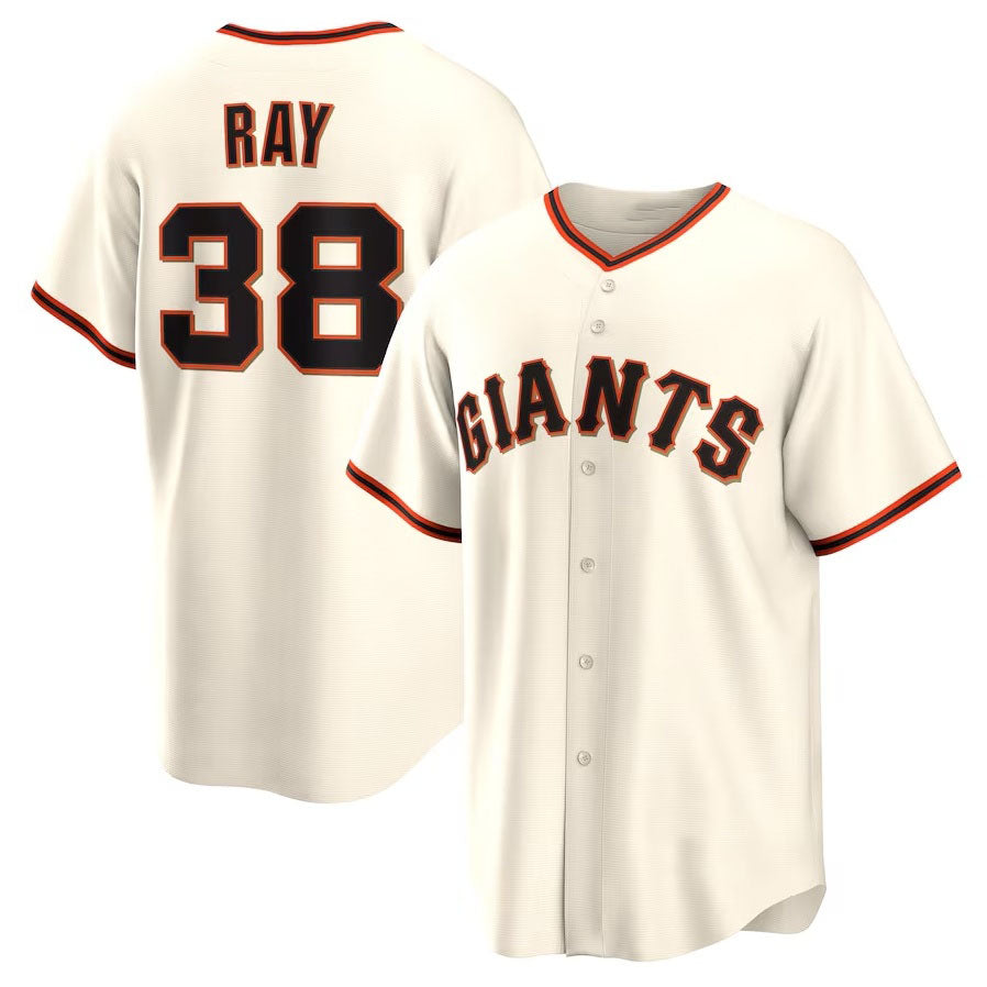 San Francisco Giants #38 Robbie Ray Home Replica Jersey - Cream Stitched Baseball Jersey