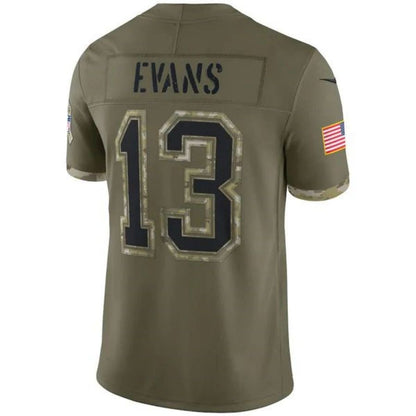 TB.Buccaneers #13 Mike Evans Olive Vapor F.U.S.E. Limited Jersey Stitched American Football Jerseys