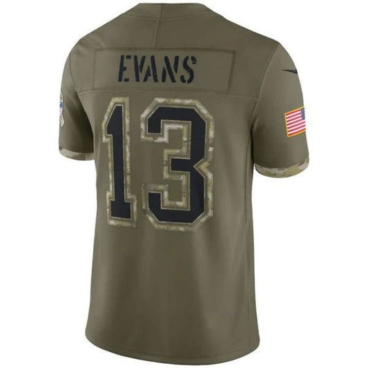 TB.Buccaneers #13 Mike Evans Olive Vapor F.U.S.E. Limited Jersey Stitched American Football Jerseys