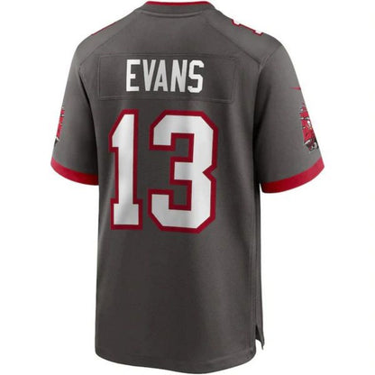 TB.Buccaneers #13 Mike Evans Pewter Vapor F.U.S.E. Limited Jersey Stitched American Football Jerseys