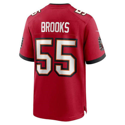 TB.Buccaneers #55 Derrick Brooks Red 50th Anniversary Game Stitched American Football Jerseys