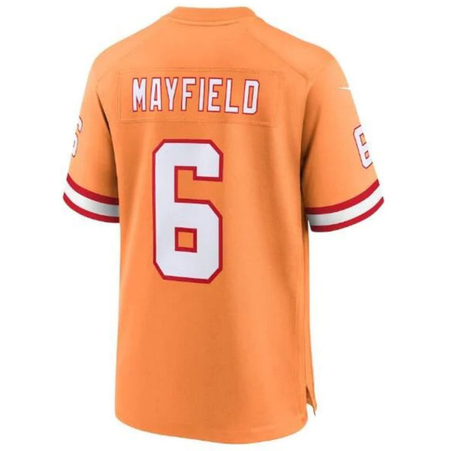 TB.Buccaneers #6 Baker Mayfield Throwback Vapor F.U.S.E. Limited Jersey Stitched American Football Jerseys