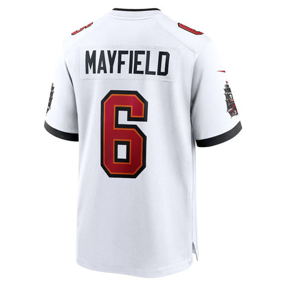 TB.Buccaneers #6 Baker Mayfield White 50th Anniversary Game Stitched American Football Jerseys