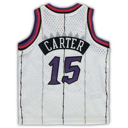 T.Raptors #15 Vince Carter Mitchell & Ness Infant 1998-99 Hardwood Classics Player Jersey White Stitched American Basketball Jersey