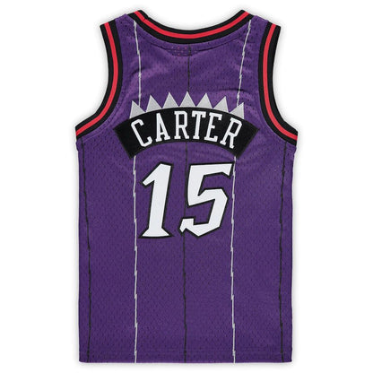 T.Raptors #15 Vince Carter Mitchell & Ness Preschool 1998-1999 Hardwood Classics Throwback Team Jersey Purple Stitched American Basketball Jersey