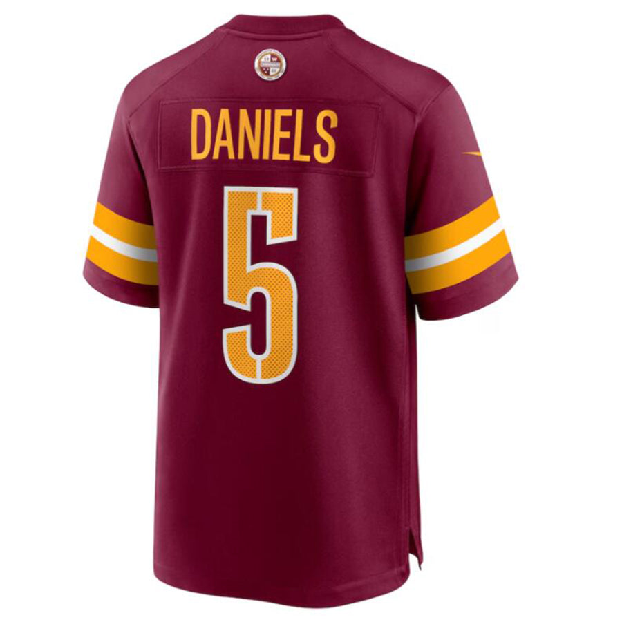 W.Commanders #5 Jayden Daniels Burgundy Vapor F.U.S.E. Limited Jersey Stitched American Football Jerseys