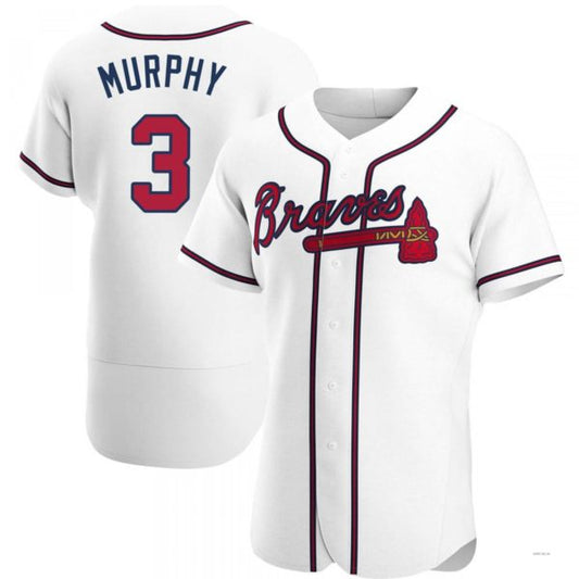 Atlanta Braves #3 Dale Murphy White Home Jersey Stitches Baseball Jerseys